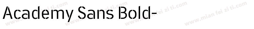 Academy Sans Bold字体转换